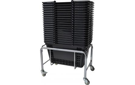 This black plastic shopping basket comes with twin carry handles & 30 litre capacity, it’s the perfect shopping basket for any retail stores. Our retail shopping baskets come in a variety of colours & are fully customizable with your company logo.