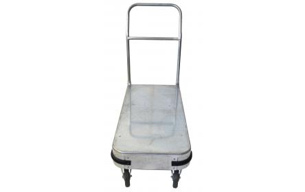 Constructed from galvanised steel, this small size single deck sheet stock trolley comes with 600kg capacity, deck size of 990mm x 465mm & 6-wheel configuration for ease of manouverability. Ideal for handling backroom, warehouse & storage equipment.