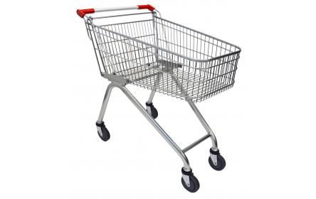 Ideal for small & large retail stores, supermarkets & fruit shops, this 100 litre zinc plated supermarket shopping trolley features a high shallow trolley basket, making grocery shopping easy & convenient. Also available in a 70 litre capacity.