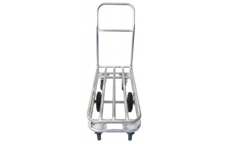Our galvanised single deck tube stock trolley comes with a 500kg capacity, 6 wheel configuration for excellent manoeuvrability & deck size measuring 1000mm x 450mm. It's Ideal for transporting stock around retail stores, backroom & warehouses.
