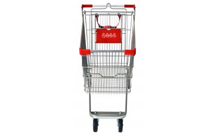 With 149 litre capacity, this grocery shopping trolley comes with child seat, restraint strap & 4 x TPE castors, making it the ideal shopping trolley for fruit shops, supermarkets & retail stores. Option to customize handle & get travellator castors.
