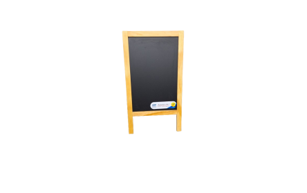 Get your free standing A Frame chalkboard stand today! And start bringing in foot traffic to your restaurant or retail stores by displaying your offerings to you potential customers right outside your shop front.