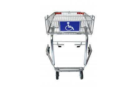 Make the shopping experience convenient with our disability shopping trolley, specifically designed for customers using wheelchair. The disability trolley simply locks into the wheelchair making grocery shopping easy & convenient. Enquire today!