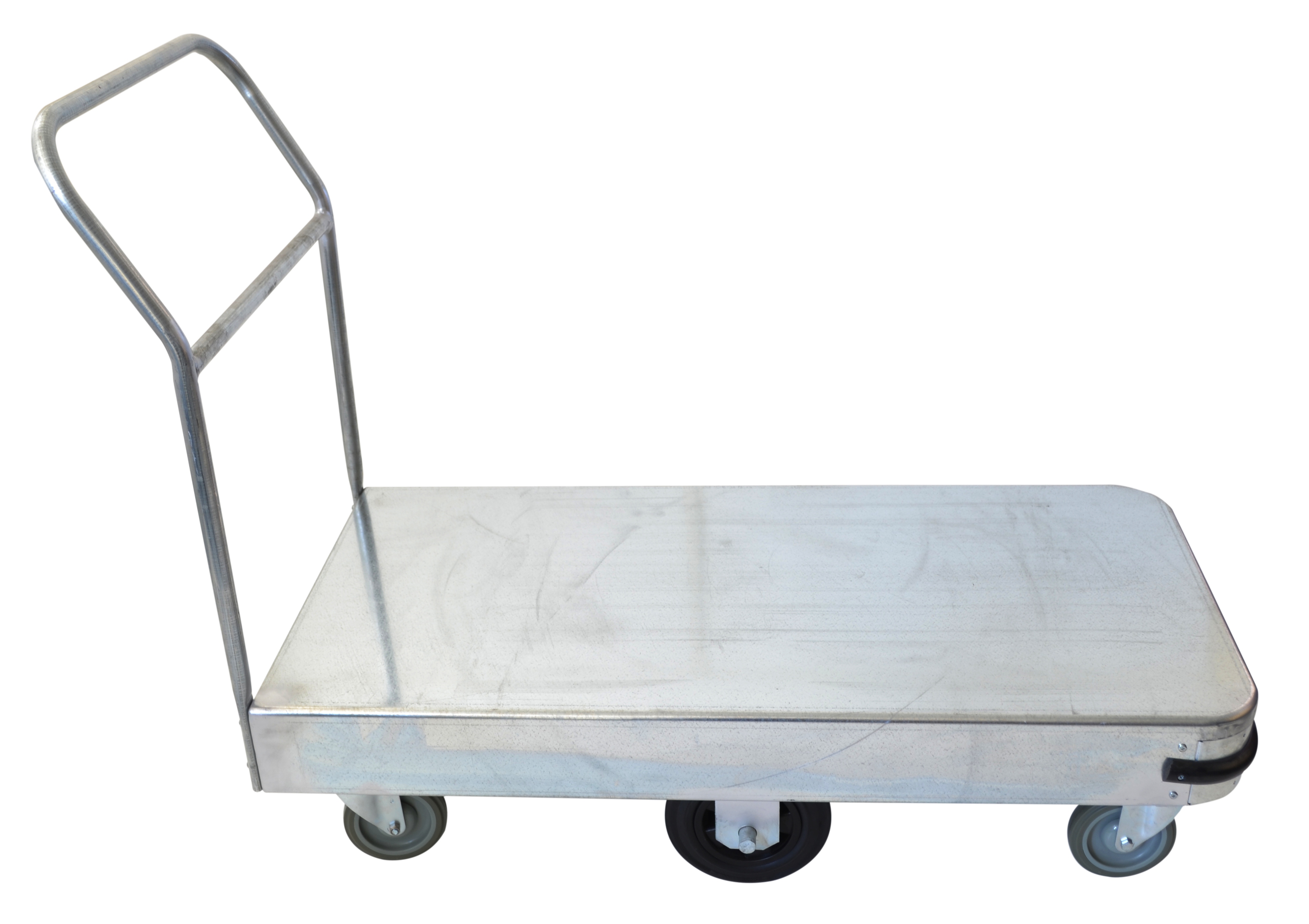 Galvanised Stock Trolleys - Single Deck Platform Stock Trolley (Large)