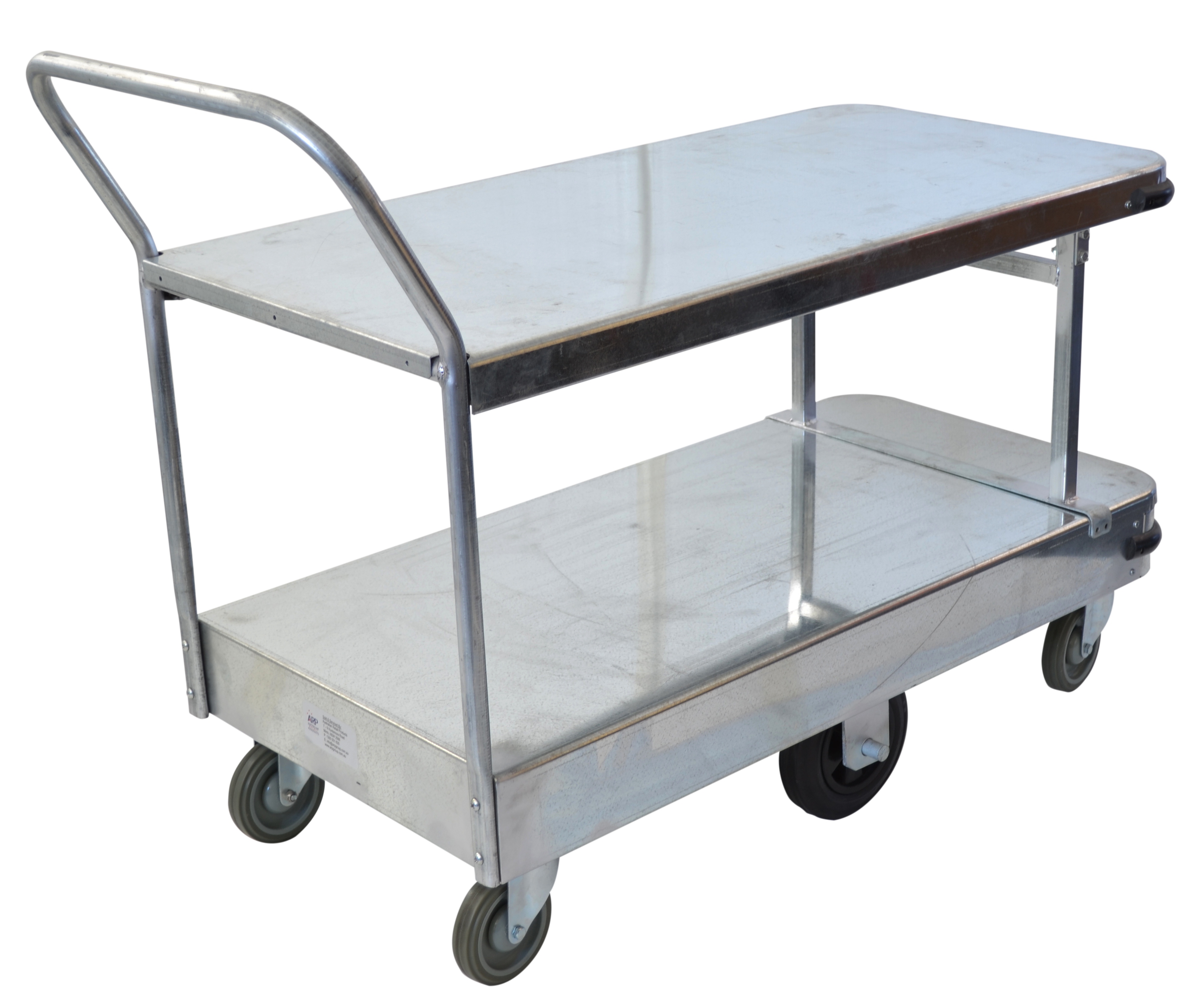 Galvanised Stock Trolleys - Double Deck Platform Stock Trolley (Large ...