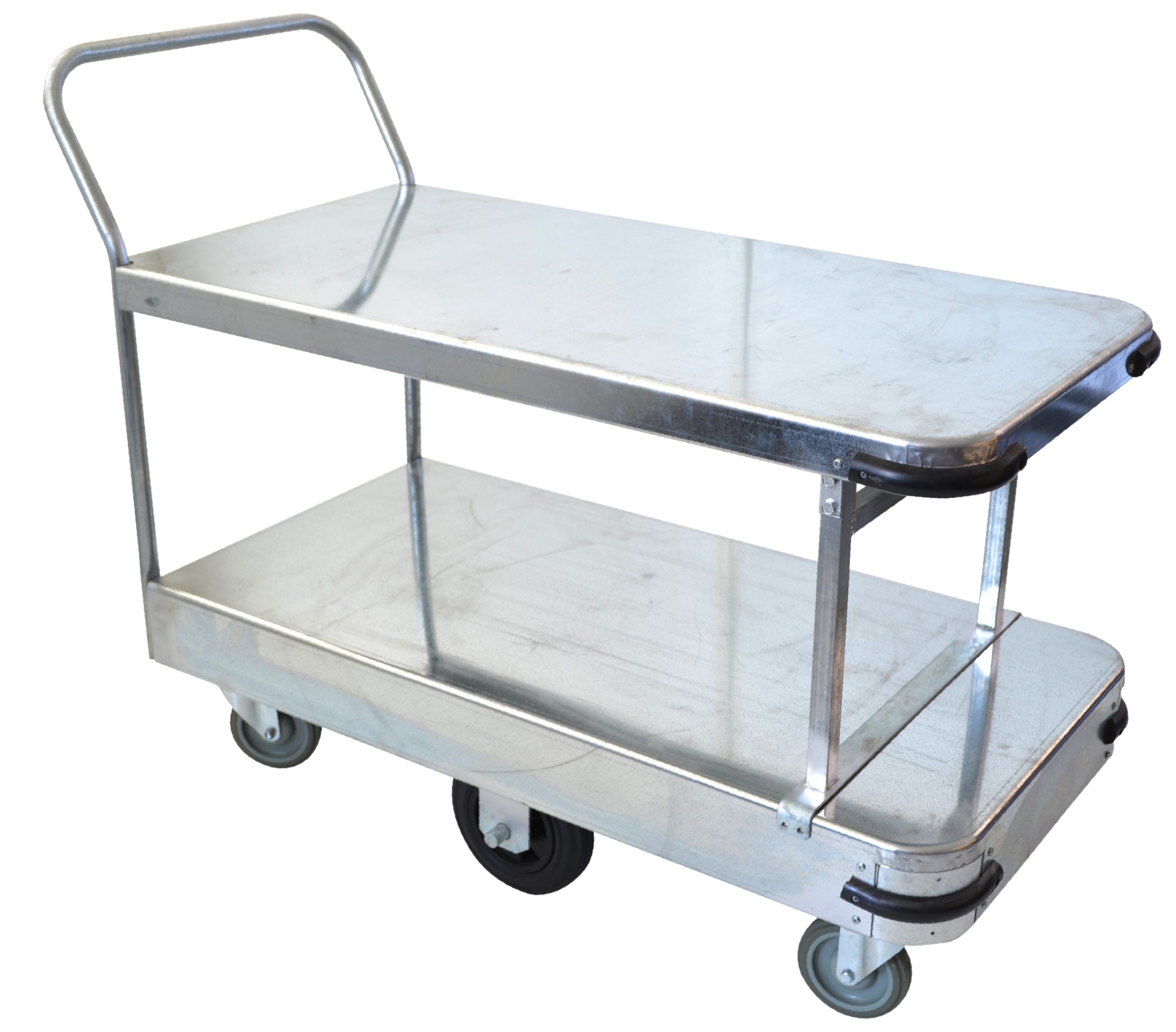 Galvanised Stock Trolleys - Double Deck Platform Stock Trolley (Large ...